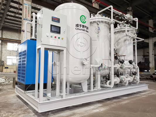 gerador industrial do oxigênio da pressão 0.3-0.4Mpa para a estrutura compacta da cultura aquática
